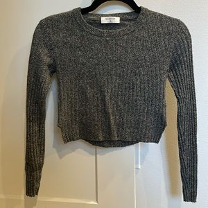 Aritzia Babaton Wool Long Sleeve Crop Top